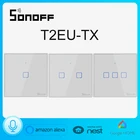 Сенсорный настенный светильник SONOFF T2, серия ЕС, TX, Wi-Fi, с краями, 433 RFVoiceAPP Control, работает с Alexa Smart Home