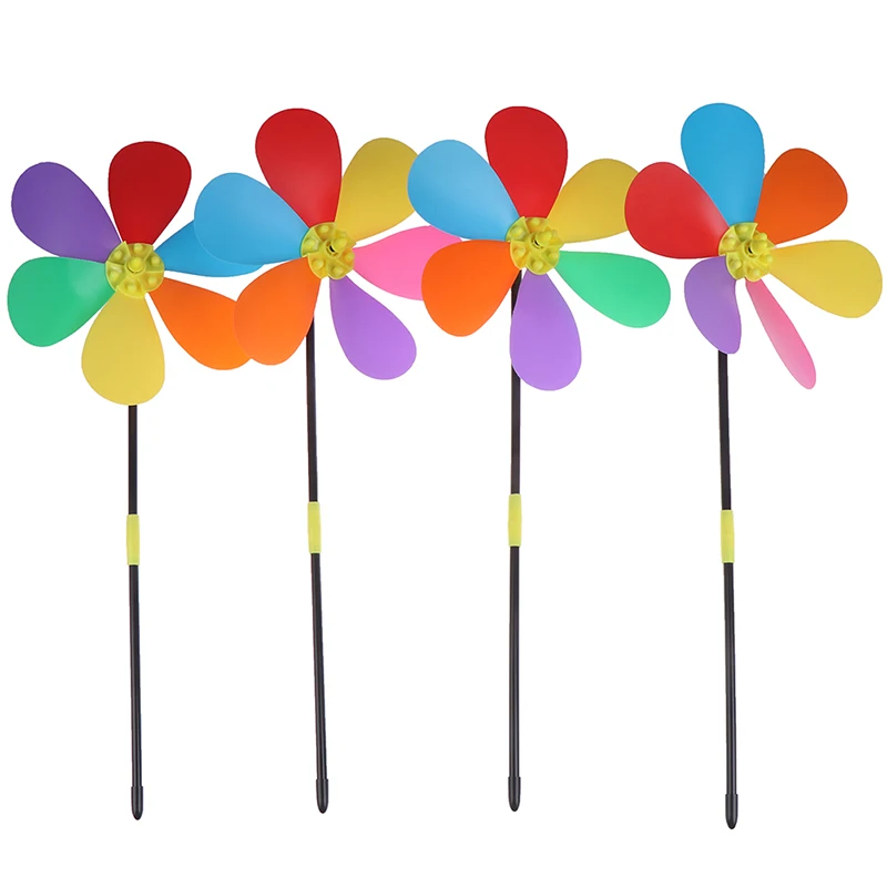 

1pcs Colorful Flower Spinner Wind Windmill Outdoor Decor Kids Toys