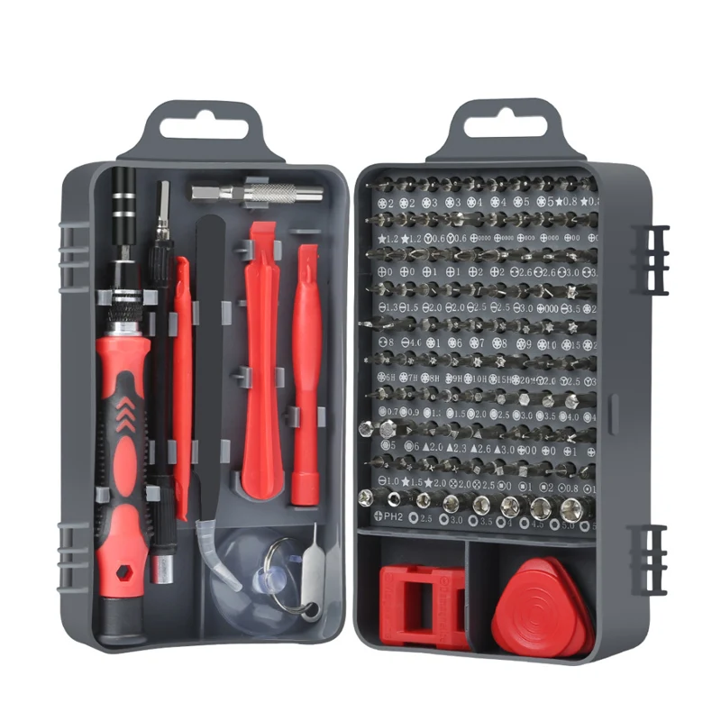 

Screwdriver Set Precision Torx Hex Screw Driver Bit Kit Magnetic Bits 115 In 1 Multi tools Repair Mobile Phone Laptop Hand Tools
