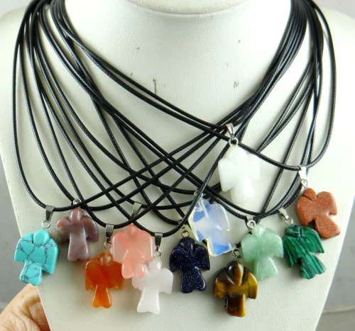 

Натуральные бриллианты, тигровый глаз, опал, лазурит, ангел, кулон для самостоятельного изготовления ювелирных изделий, аксессуары для ожерелья