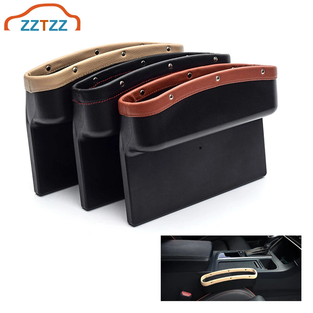 1 шт. кожаный ящик для хранения сидений автомобиля автомобильный органайзер