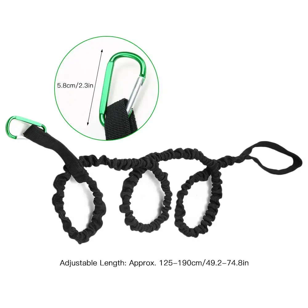 

Paddle Leash with Carabiner Clip Paddle Safety Lanyard Rod Holder for Kayak Canoe Boat