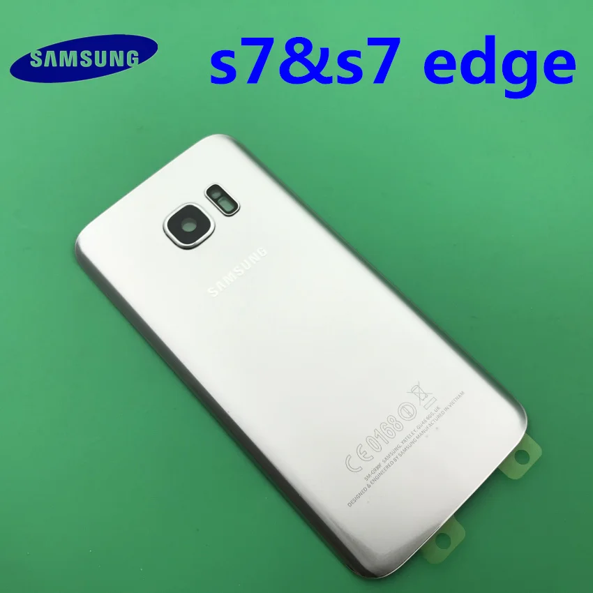 20 шт. samsung Корпус задняя крышка Чехлы для samsung Galaxy S7 G930 G930F S7 edge G935 G935F Телефон задняя батарея Дверь