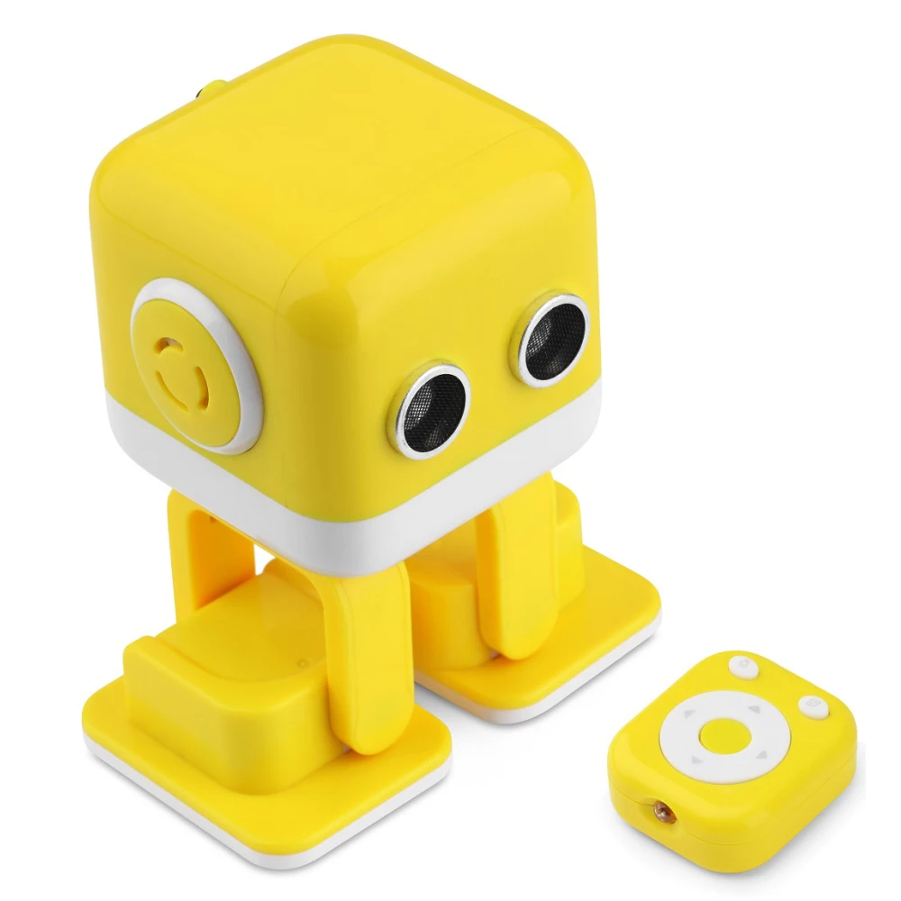 Beste Wl Speelgoed Cubee Mini Rc Intelligente Robot Jongen Smart Bluetooth Speaker Muzikale Dansen Programmering Machine Gesture Control Led Gezicht