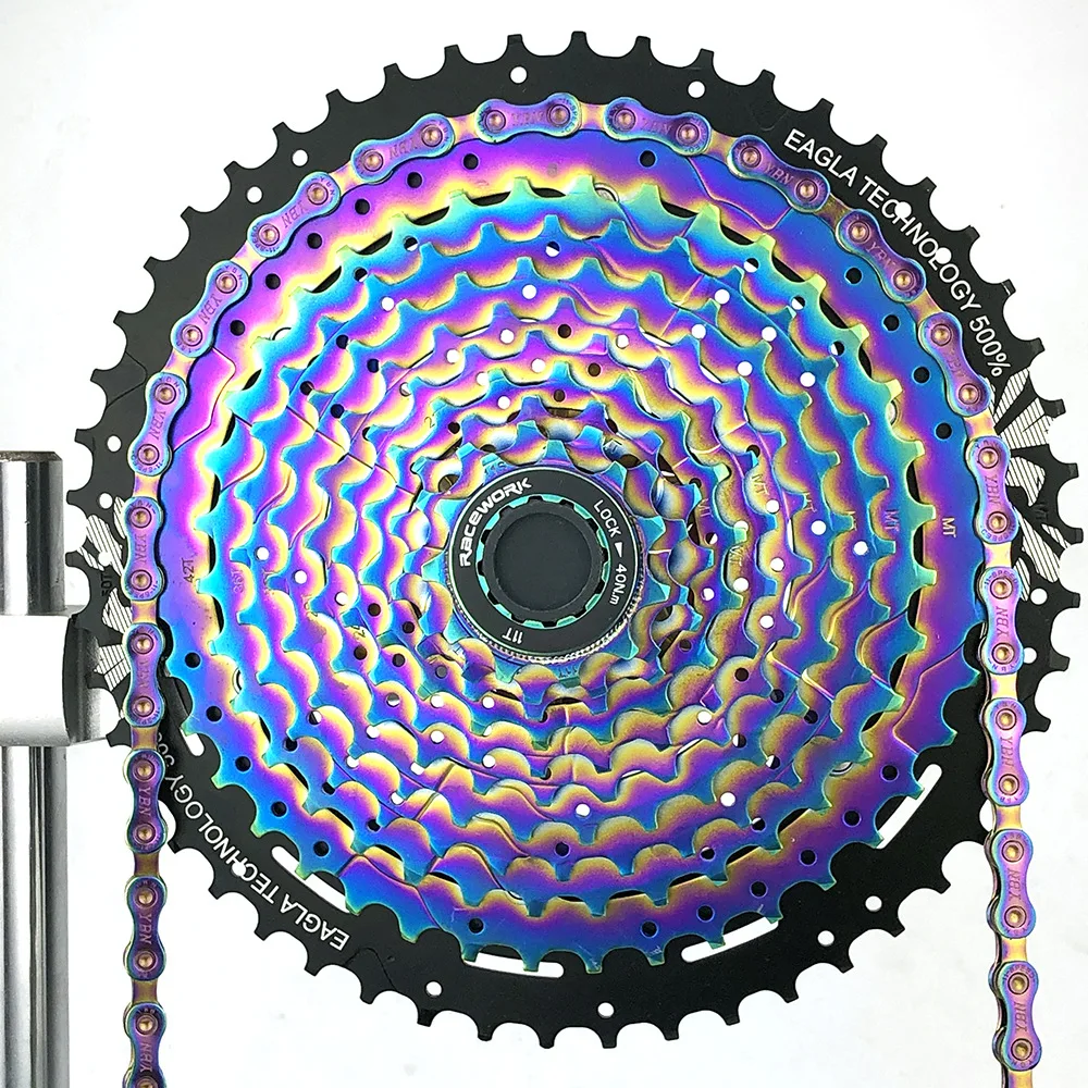 MTB 11 S 50T Радужная кассета скоростей полностью стальная прочная Сверхлегкая
