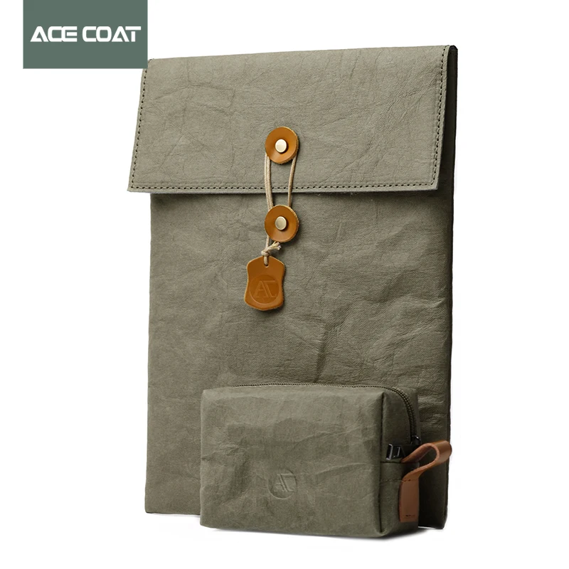Моющиеся защитные сумки из крафт бумаги чехол 13 дюймов ACE Coat 2020 для Apple Macbook Air M1 Pro 3