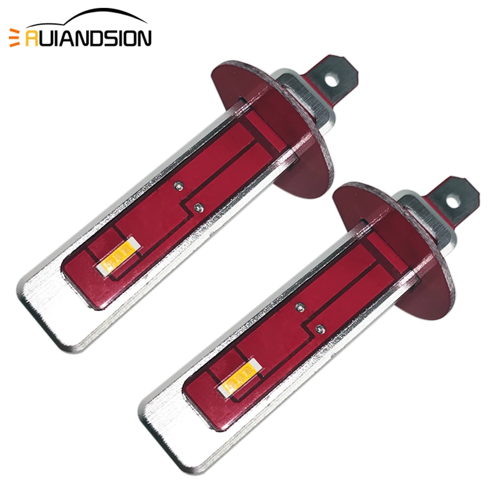 2 шт. H1 H3 светодиодные противотуманные светильник лампочки Автомобильные фары