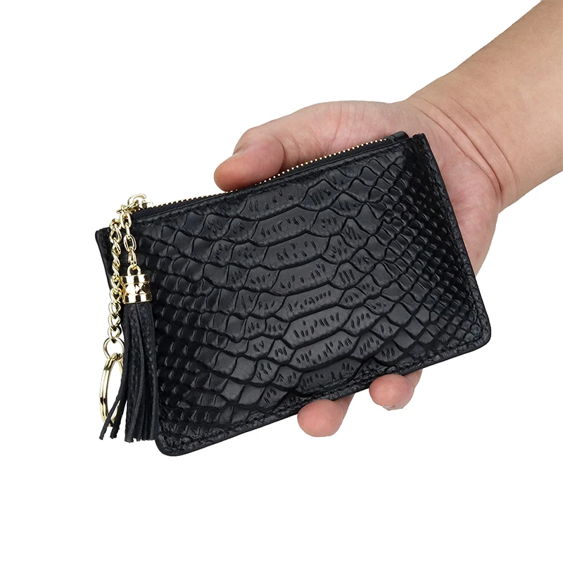 Модный практичный женский кошелек для ключей премиум-класса кожаный монет