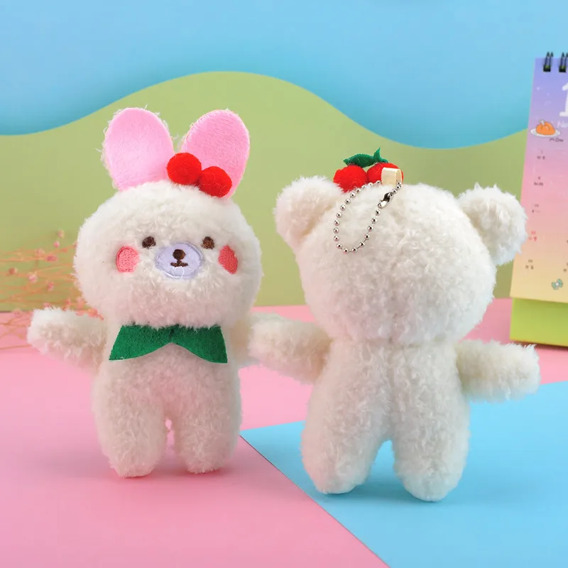 

Gifts Plush Toy Kids Bear Rabbit Keychain Girls Doll Pendant Accessories Children's Day Stuffed Animals Toy Soft Party Plushie