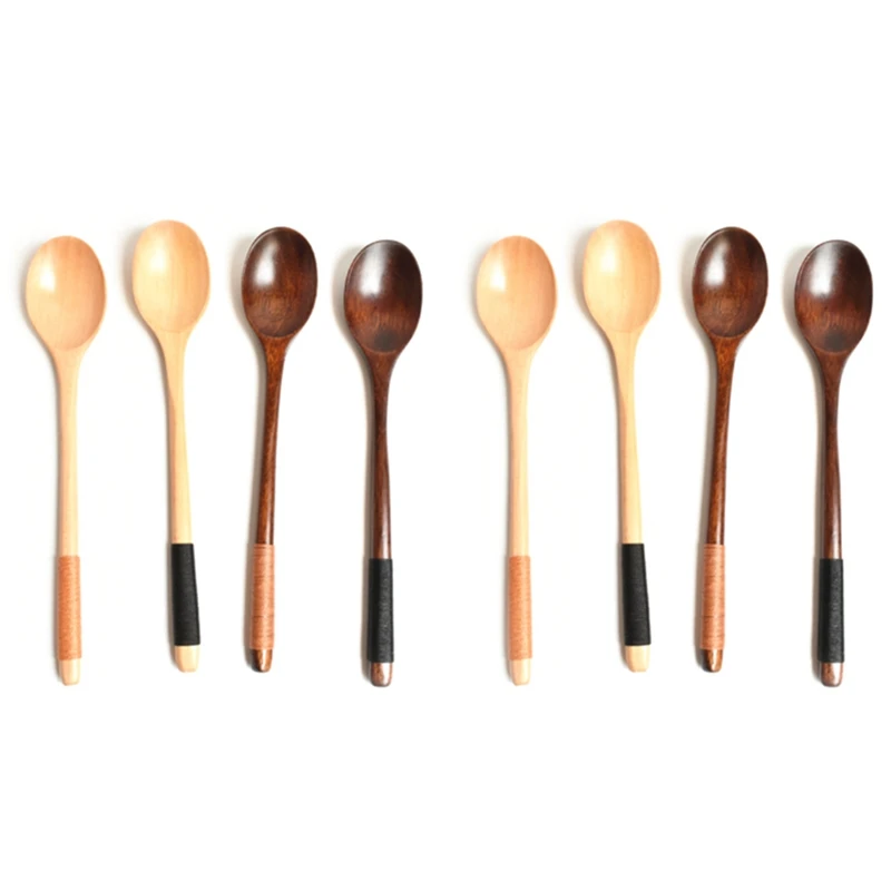 

Coffee Spoons With Handle Multifunctional Wooden Spoon Kitchen Seasoning Spoons