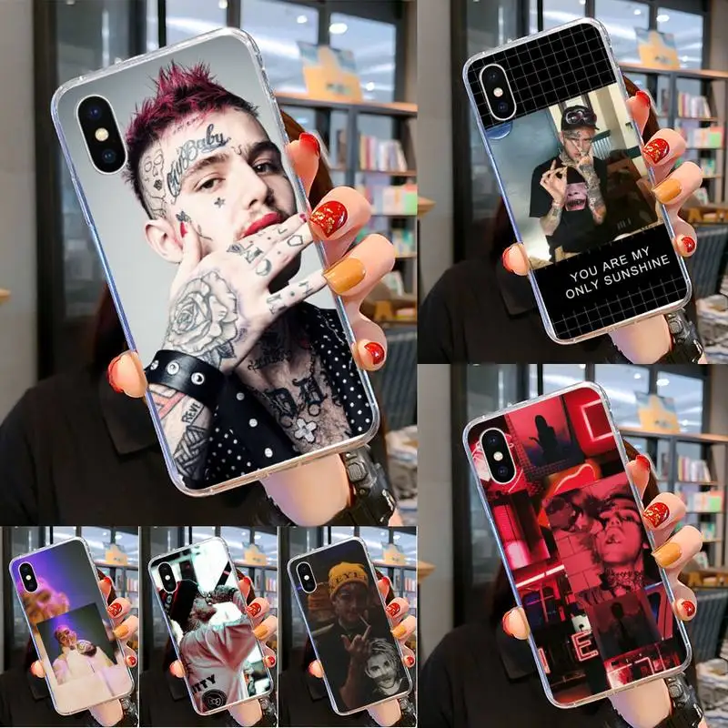 Мягкий силиконовый черный чехол для телефона 0 Lil Peep Bo iPhone 11 pro XS MAX 8 7 6 6S Plus X 5 5S SE XR