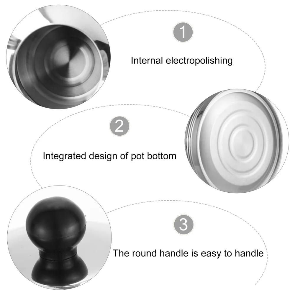 

1Pc 2L Stainless Steel Kettle Practical Home Whistling Kettle with Handle