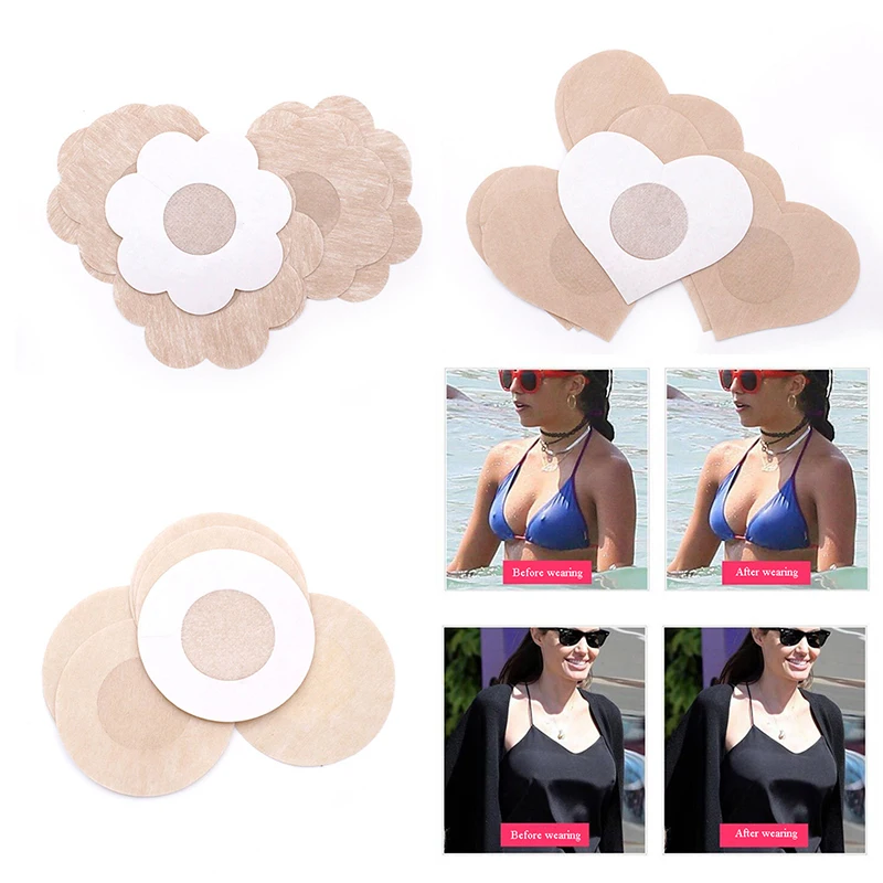 

10/20/30/50 Pieces of Ultra-thin Invisible Nipple Patch Bra Patch Chest Patch Viscose Breathable Waterproof Areola Patch Unisex
