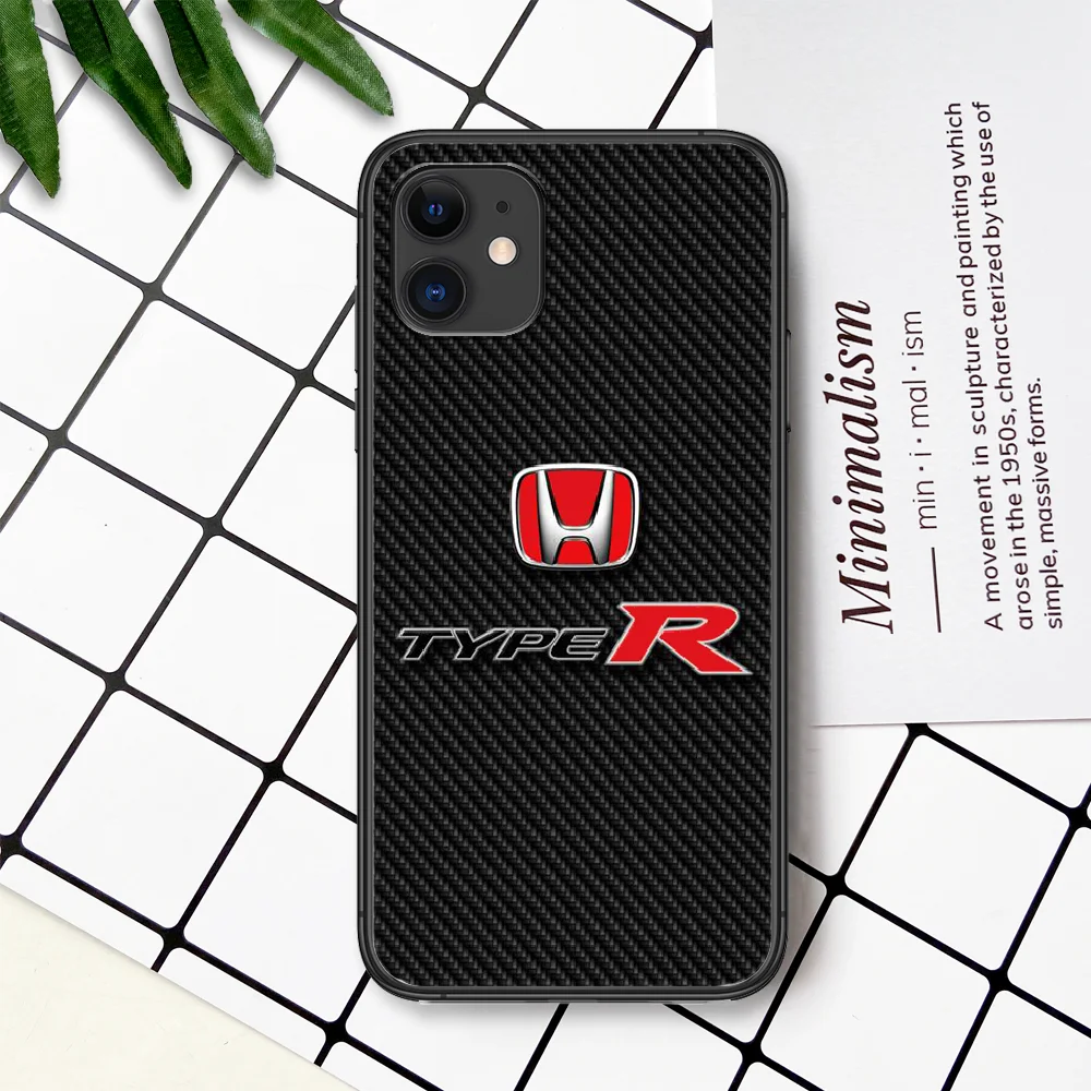 

Luxury Car Trend Honda Phone Case For IPhone 4 4s 5 5S SE 5C 6 6S 7 8 Plus X XS XR 11 12 Mini Pro Max 2020 black Funda Painting