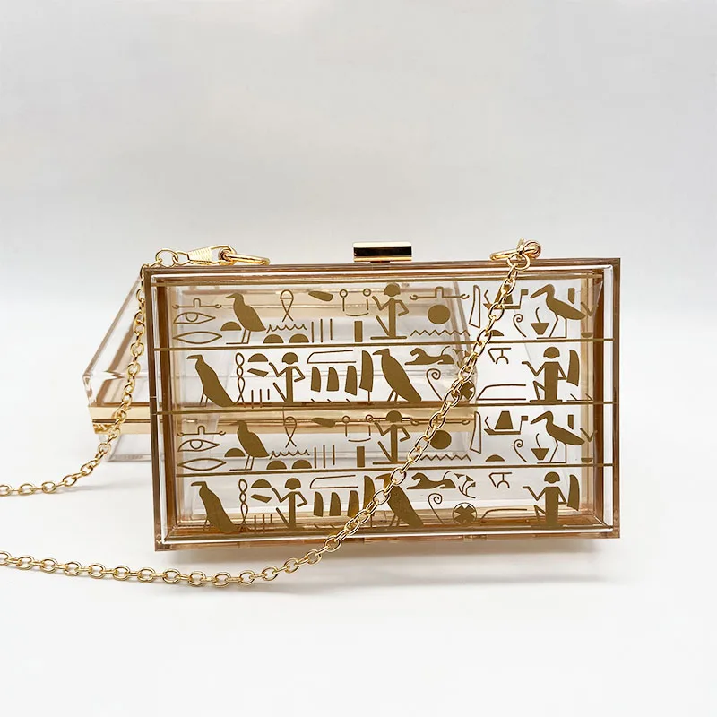 Индивидуальная акриловая сумка с прозрачным рисунком для селфи фото