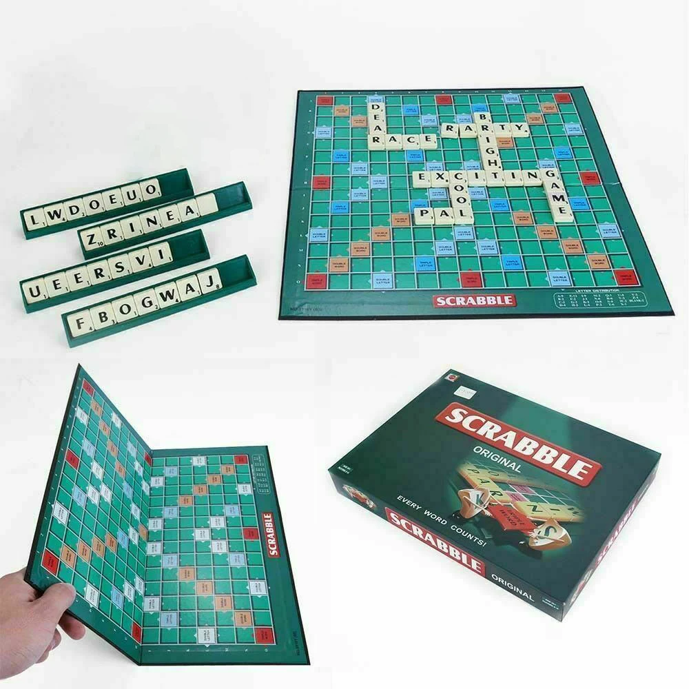 Scrabble семейная настольная игра дети взрослые Развивающие игрушки для детей