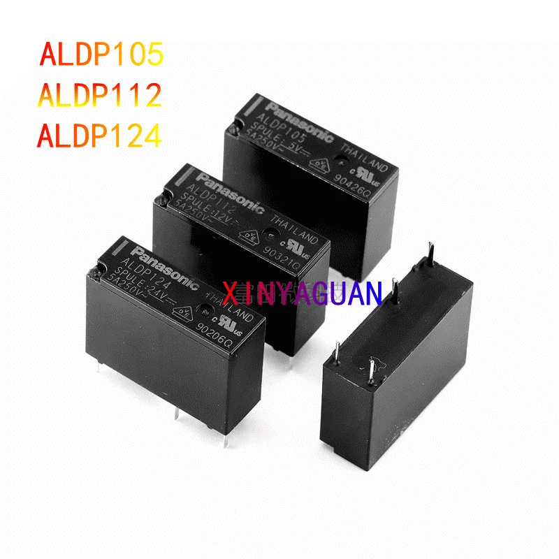 1 шт. реле ALDP105 ALDP112 ALDP124 DC5V/12 V/24 V 4Pin 5A 250V может заменить реле G5NB-1A-E HF46F