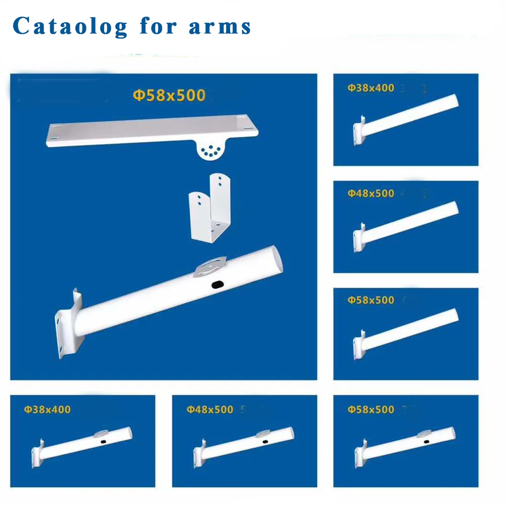 Светодиодные уличные световые палки для установки уличного света 38 мм/48 мм/58
