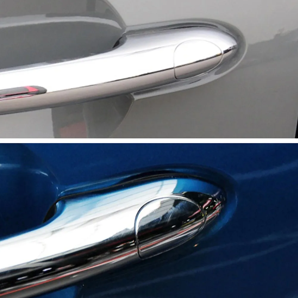 

Chrome Door Handle Lock Key Hole Cover Trim Cap Fit Car Outside Lock Accessory Cover For Mini Cooper F55 F56