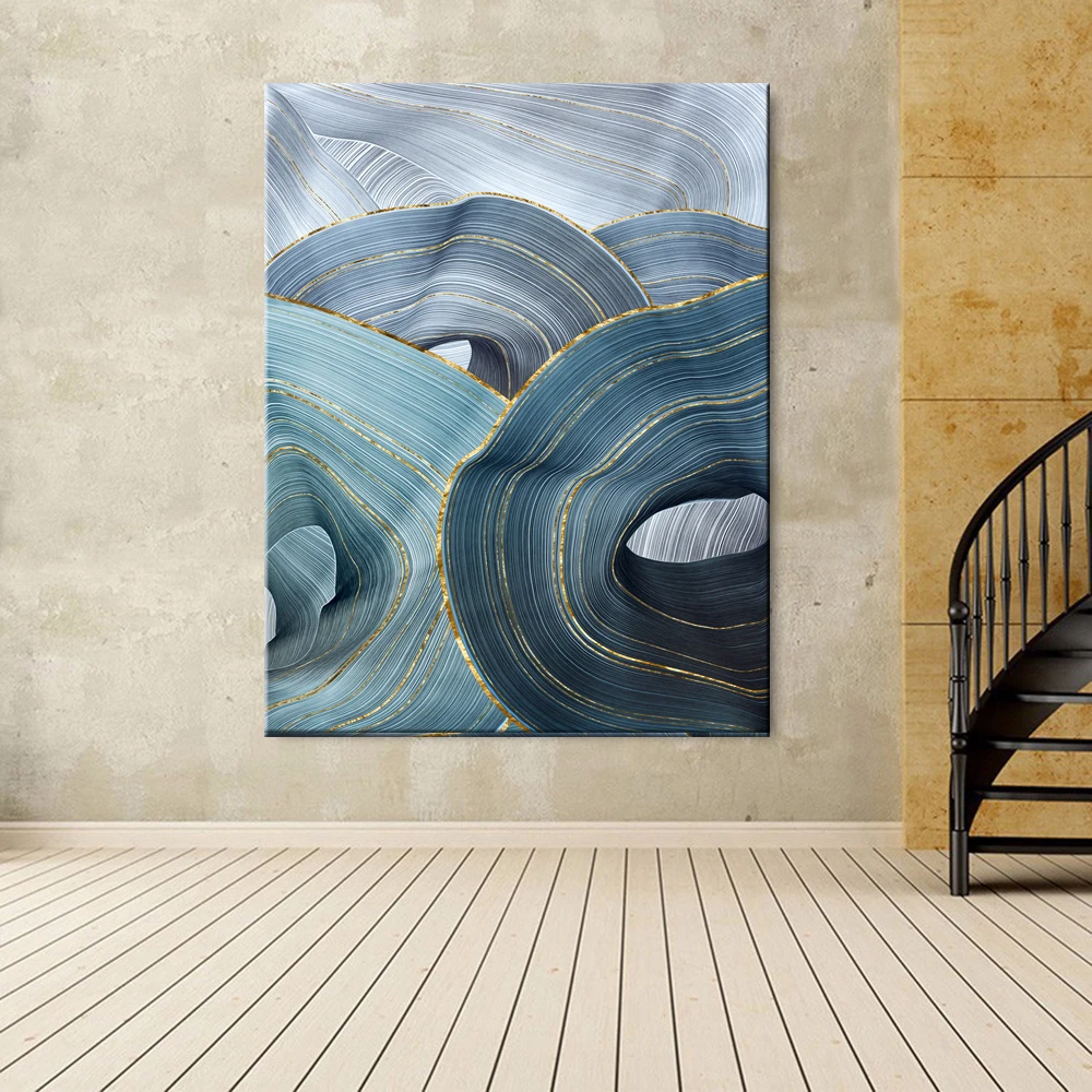 Современная Простота абстрактные картины на холсте модульная фотографии для