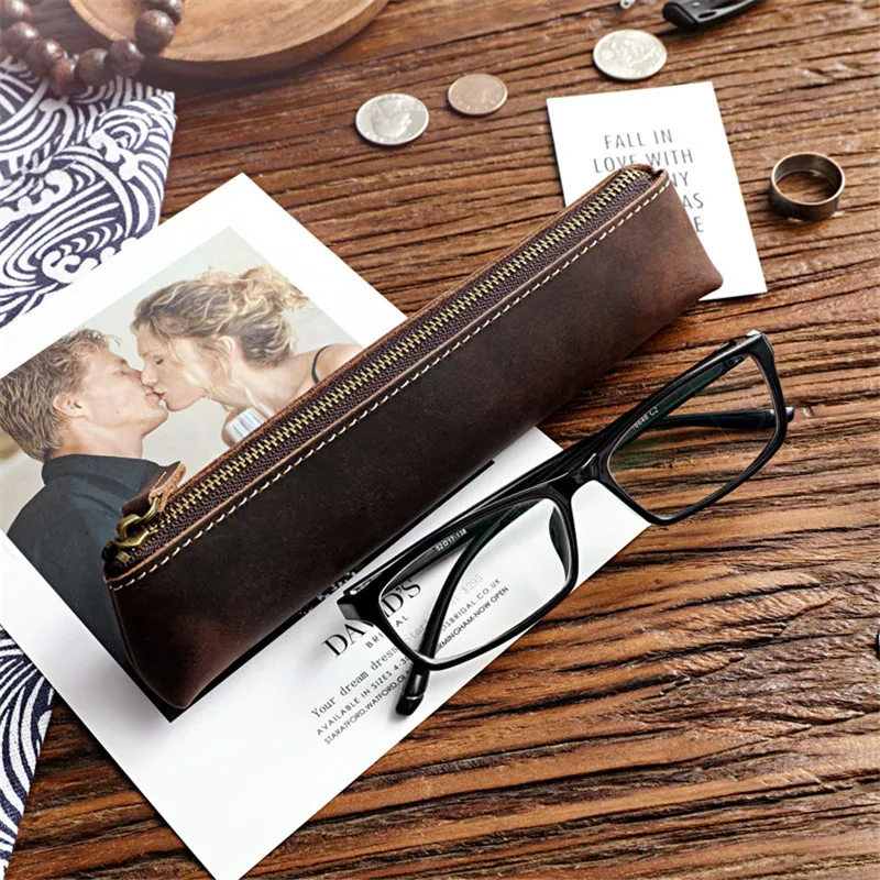 Винтажная Сумка-карандаш из натуральной кожи ручной работы воловьей с длинной