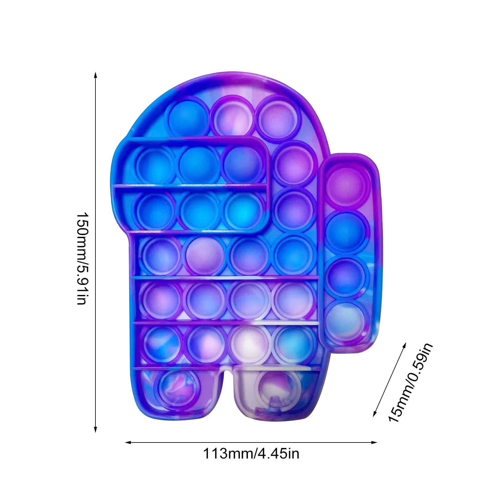 

Among Us Push Pops Bubble Sensory Toy Autism Needs Funny Popit Anti-stress PopIt Fidget Stress Reliver Toys For Adult Child