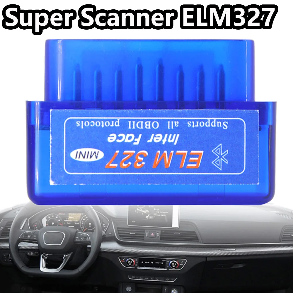

Super ELM327 OBD V2.1OBD2 Bluetooth-совместимый автомобильный сканер OBDII 2 тестер автомобиля диагностический инструмент для Android IOS системы