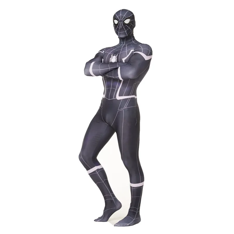 Back-to-School Hero Return Black Spiderman Conjoined Costume Spider-man Battle Clothes Role Playing Clothing New | Дом и сад