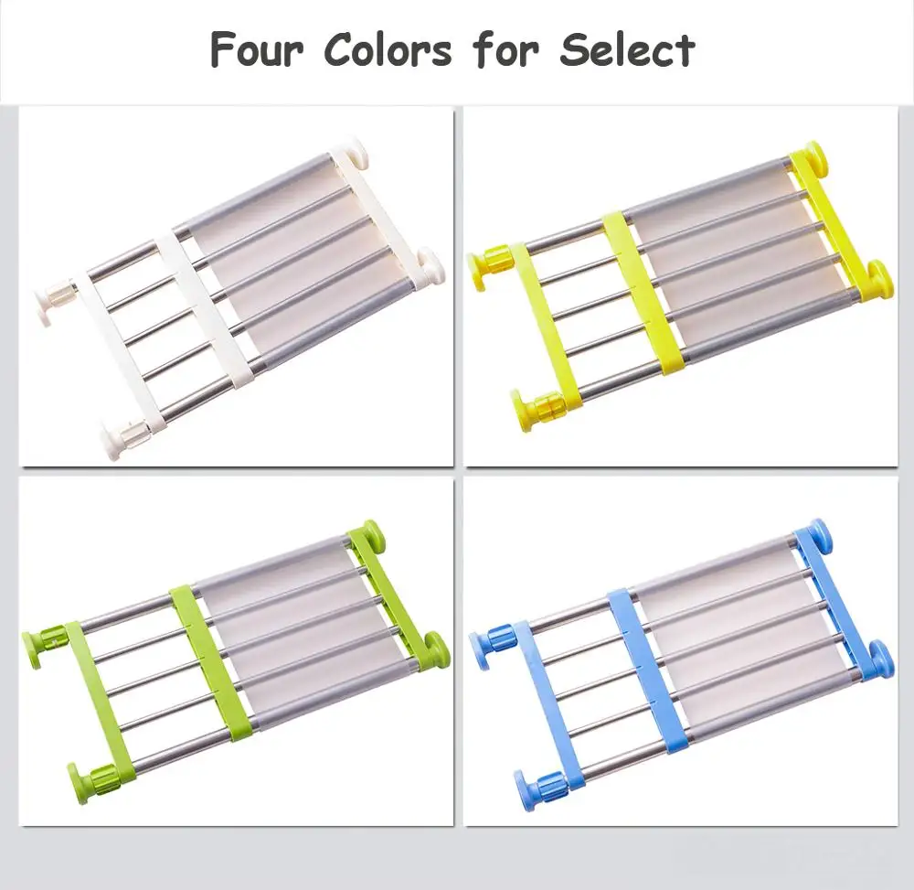Приспосабливаемая полка организатора шкафа Держатель для кухонного Шкафная