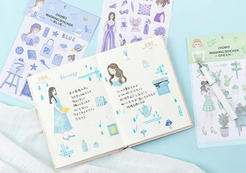 Красочные клейкие милые наклейки из мультфильмов настольная книга DIY украшения бумажные наклейки милый дневник наклейки стационарные принадлежности 06570