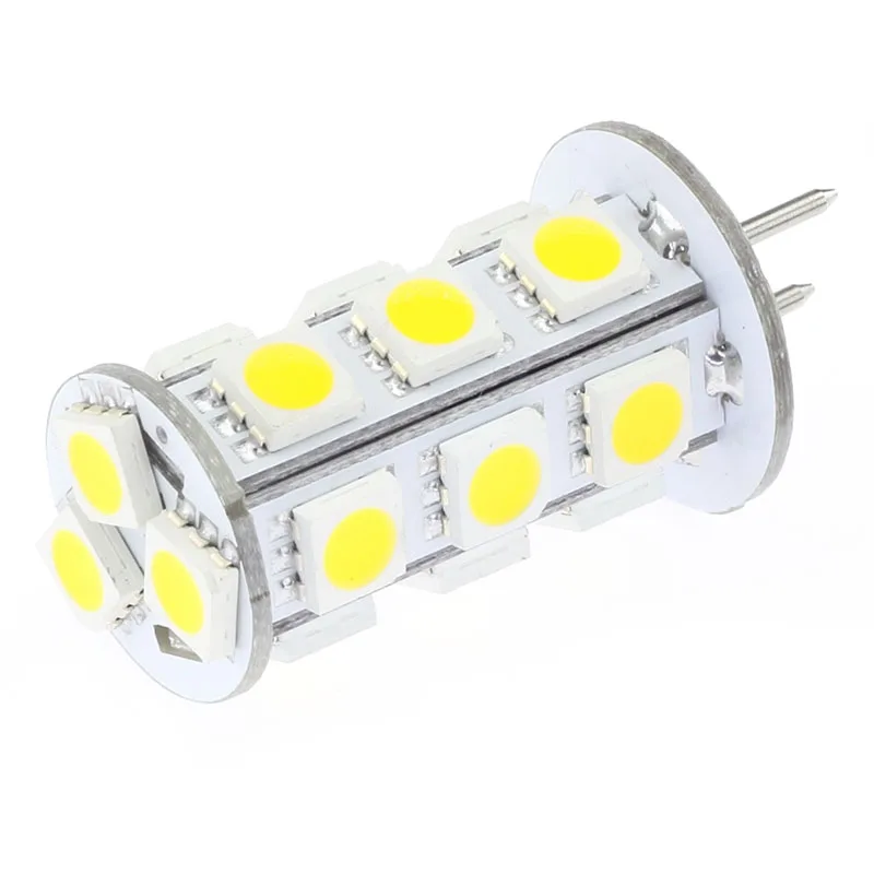 GY6.35 Dimmable G6.35 led LAMP LIGHT 12VAC/12VDC/24VDC 18led of 5050SMD 3W 360-396LM White Warm White Car Spot Lamp 20pcs/lot