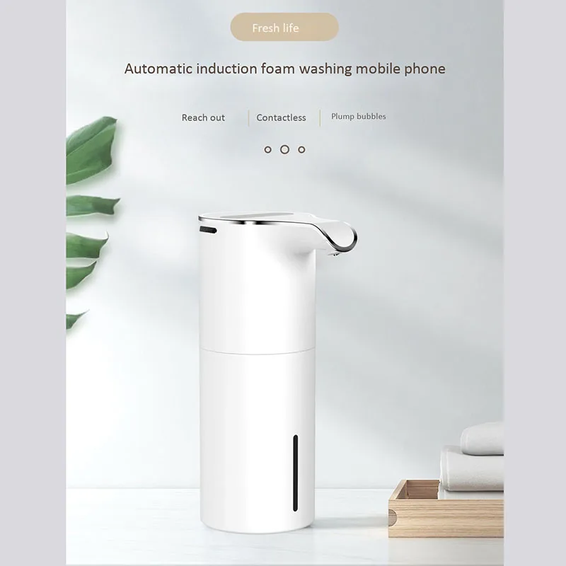 

450Ml Soap Dispenser Automatic Touchless Hand Soap USB Rechargeable Foam Soap Dispenser for Bathroom Hotel Washroom