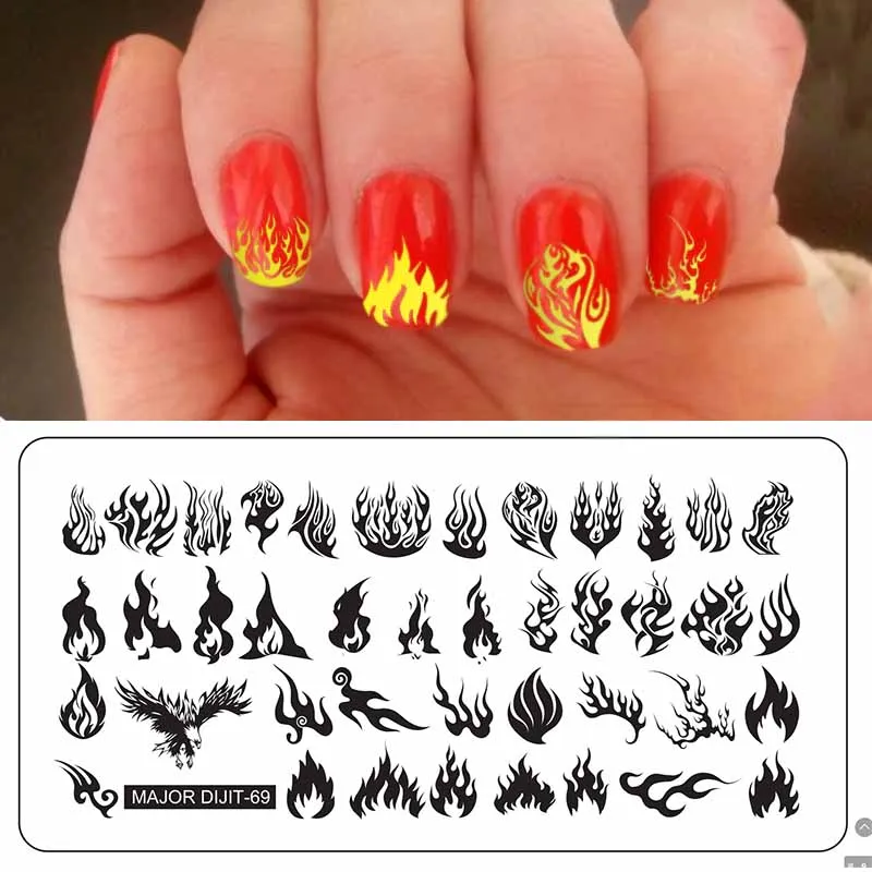 Пластины для стемпинга ногтей 10 шт. в комплекте 6 5*12 5 см|Шаблоны дизайна ногтей| |