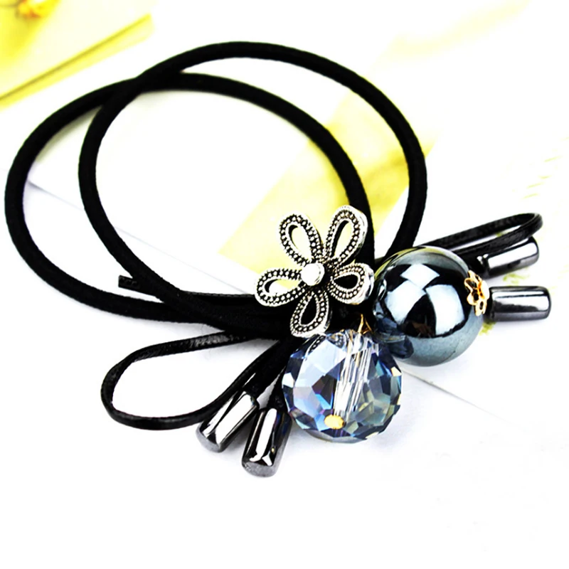 LNRRABC 15Colors Scrunchy Rubber Headband Female Ponytail Gum Girls Charming Headwear Elastic Hair Bands Hair Accessories - Цвет: 14