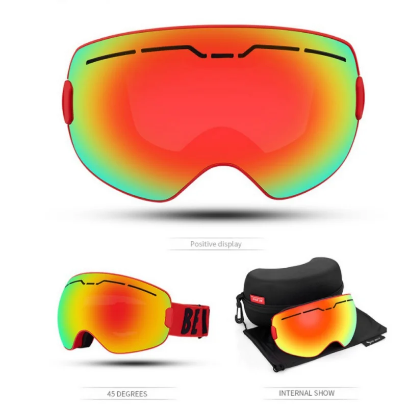 

Ski Goggles Winter Women Men Snowboard Goggles Glasses UV400 Protective Anti-Fog Snow Ski Glasses
