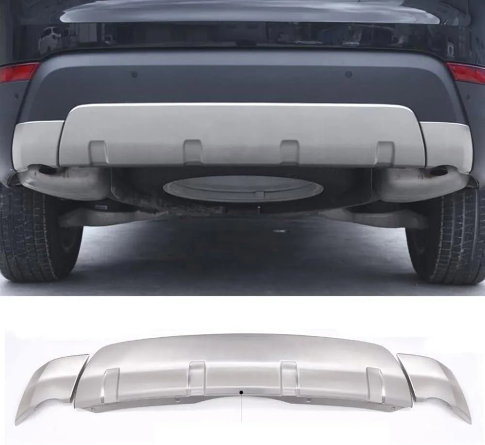 

For Land Rover Discovery 5 2017 304 Stainless Steel Rear Bumper Plate Threshold Protector Cover 3pcs