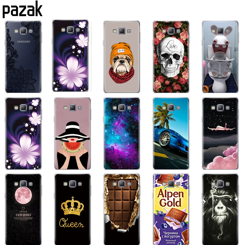 Силиконовый чехол для Samsung Galaxy A7 2015 Чехлы мягкая задняя крышка из ТПУ A700 A700F