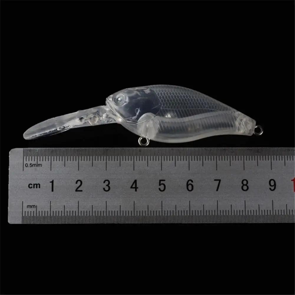 10 шт./компл. Неокрашенный рыболовные приманки тела 8 см 7 12g Abs Прозрачный пустой