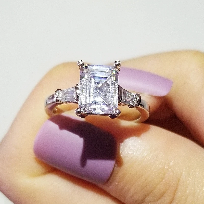 Новинка 2020 роскошное обручальное кольцо принцессы из стерлингового серебра 925