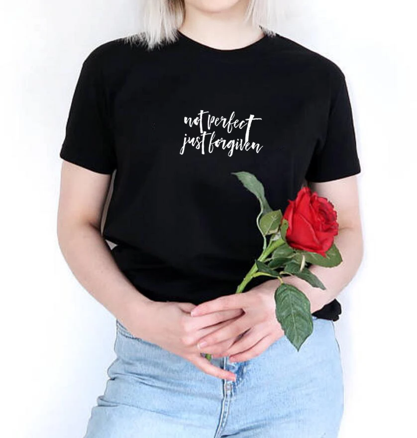 Не идеальная Футболка с принтом Женская хлопковая забавная Harajuku женские топы