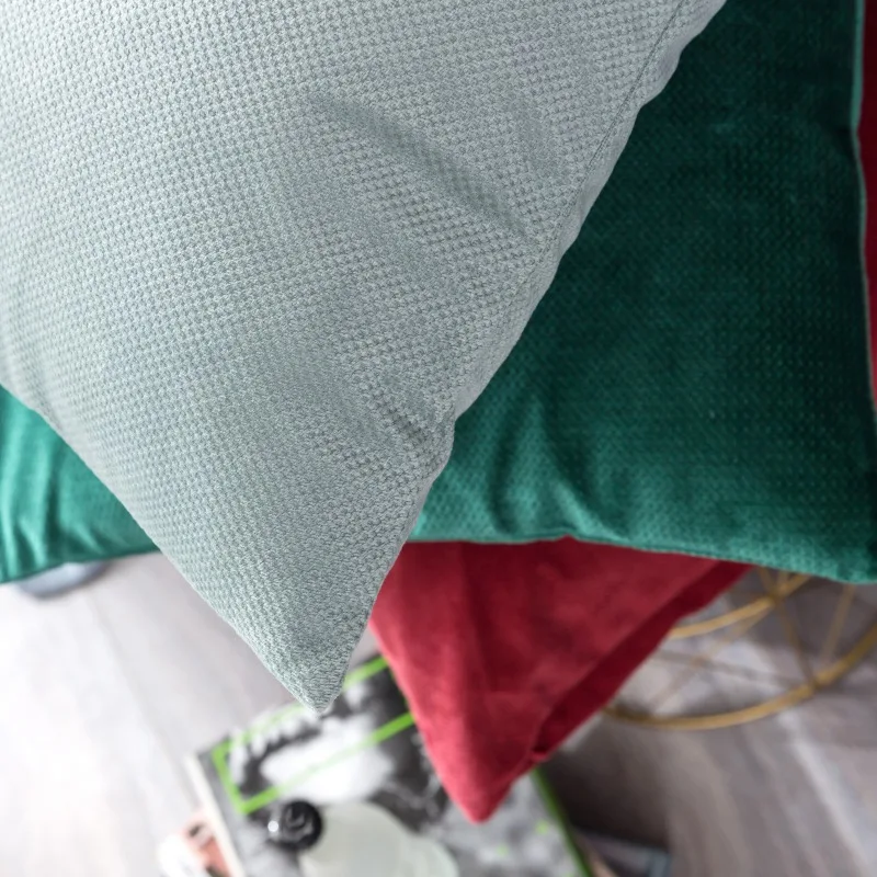 Декоративный удобный Бархатный Чехол для подушки чехол диванной на молнии