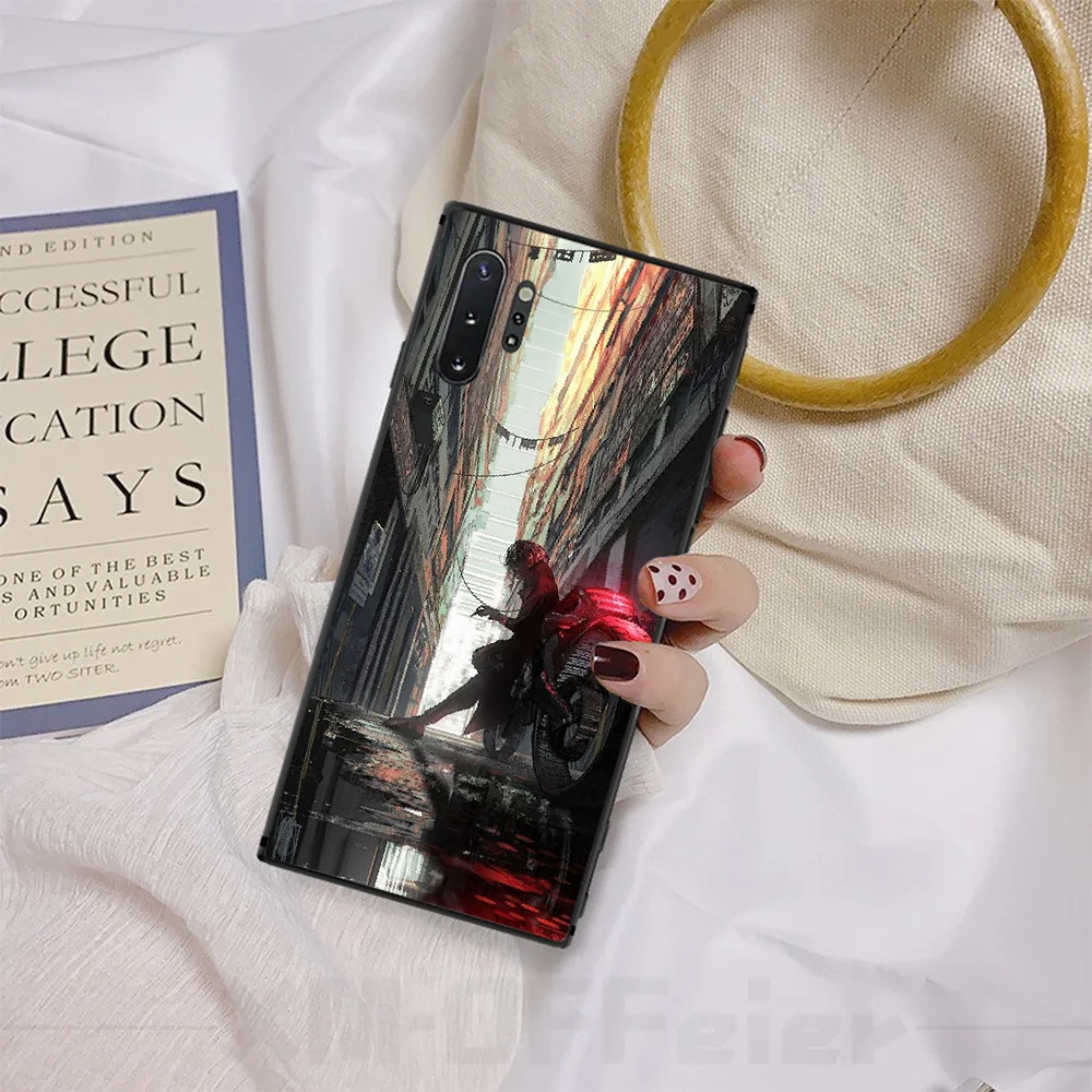 Милый блестящий чехол для телефона Reayou с изображением сцены автомобиля Samsung Note4 5 7