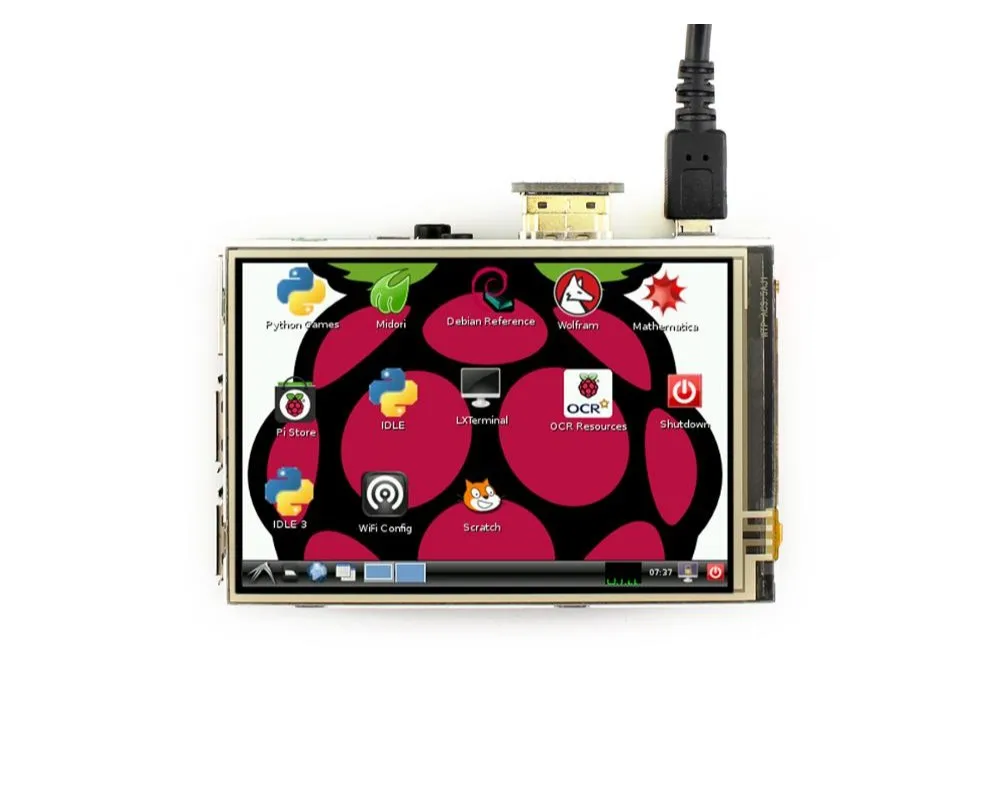 3 5 дюймовый HDMI LCD резистивный сенсорный экран 480x320 с высоким разрешением