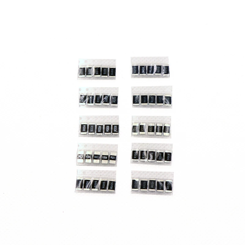 50 шт. сопротивление сплава 2512 SMD 10 kindsx5 = R001 R002 R005 R008 R010 R015 R020 R025 R050 R100|resistor sample|sample