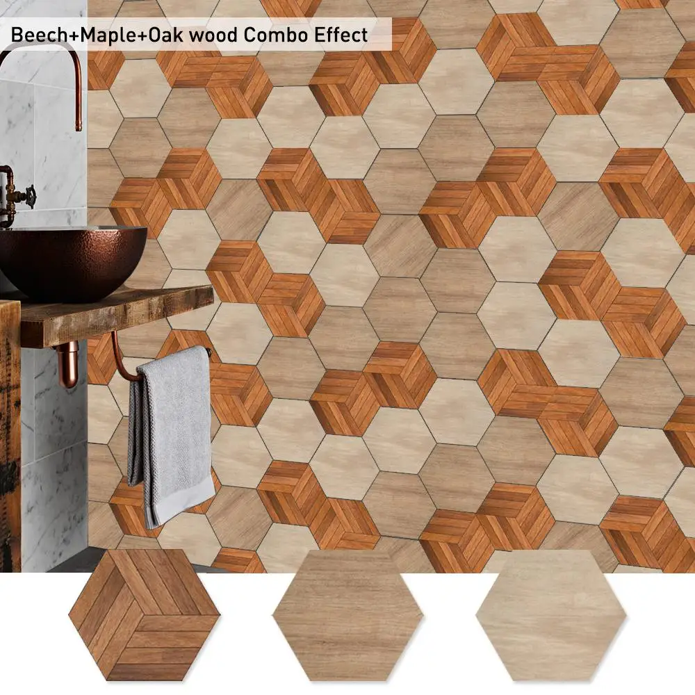 Водостойкая самоклеящаяся Шестигранная наклейка на пол s обои кухонная Наклейка