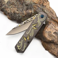 7 8 200mm folding knife gray steel outdoor combat sports pocket knife edc hunting knives tools for camping edc tools boy gifts