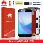 Для Huawei G8 ЖК-дисплей сенсорный экран дигитайзер Замена с рамкой для HUAWEI G8 экран дисплей GX8 искусственная яркость