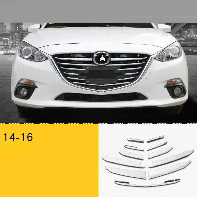 Модифицированный хром Automovil автомобильный передний бампер решетка внешний