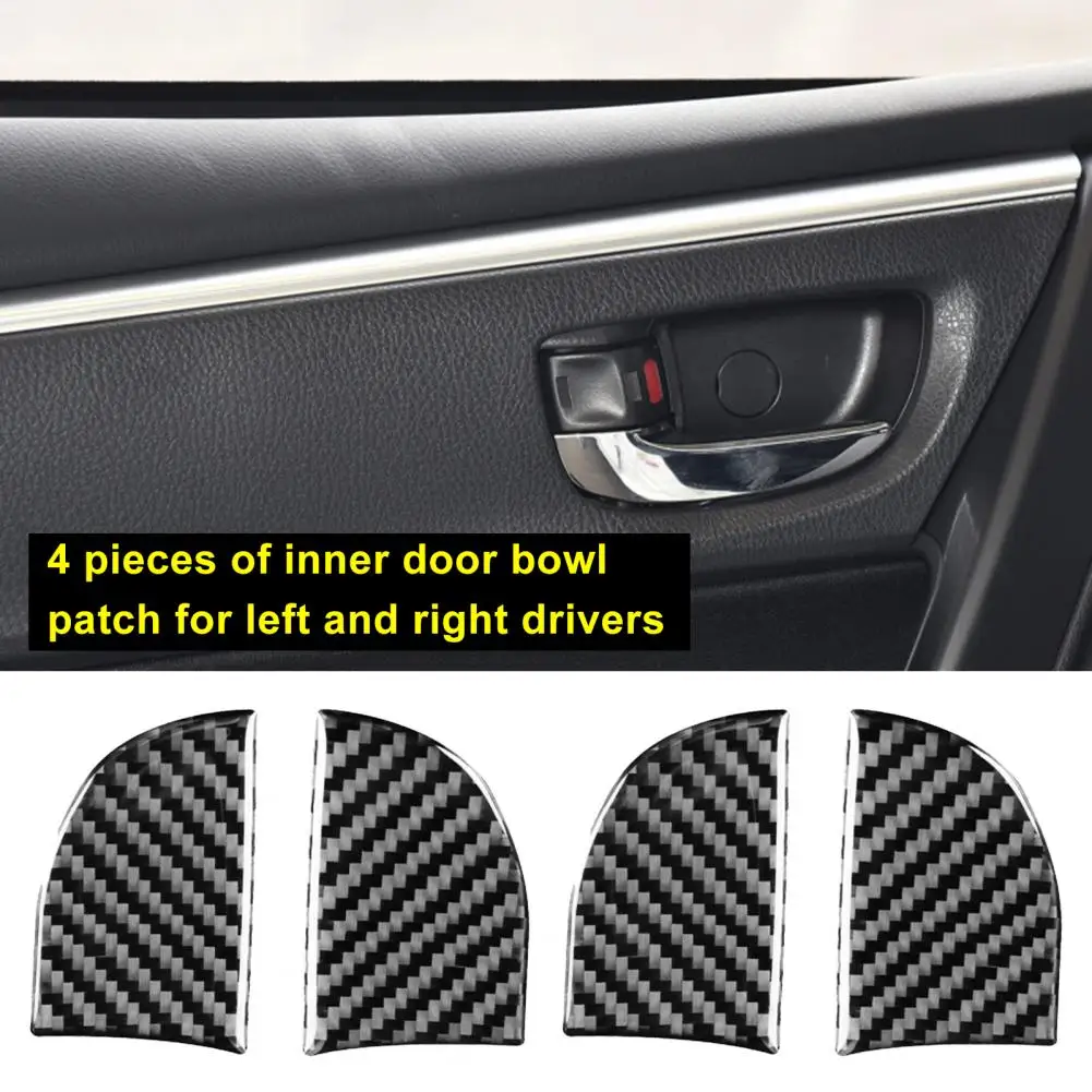 4Pcs Panel Trim Sticker Decorative Lightweight Shiny Surface Cover for Toyota Corolla 2014-2018 | Автомобили и мотоциклы