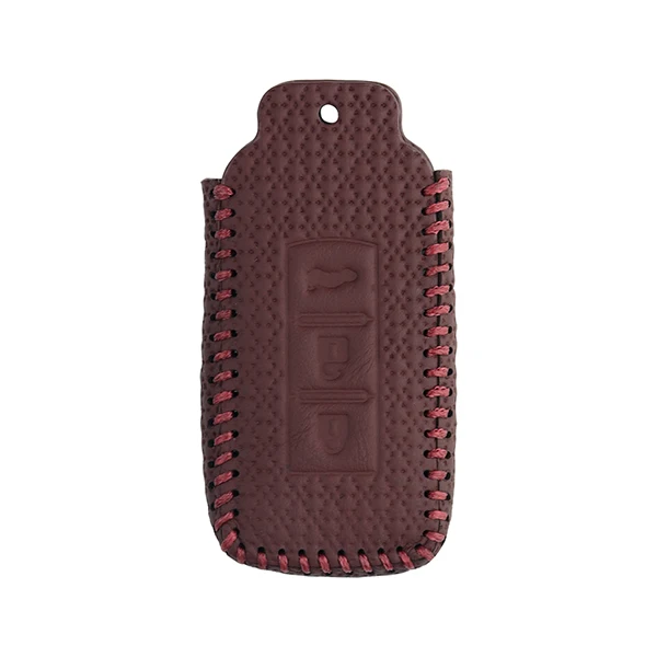 without keychain Чехол для ключей из натуральной кожи для Mitsubishi Outlander Lancer10 EX Pajero Galant Sport ASX RVR L200, корпус-брелок для ключей - Название цвета: without keychain